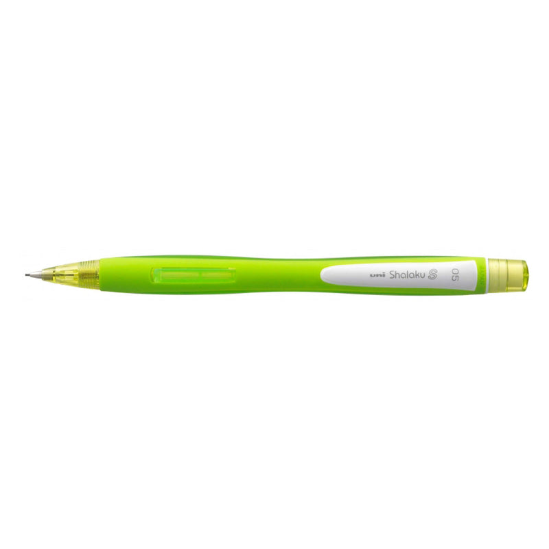 Uni-ball Shalaku S M5-228 Portaminas - Ancho de Trazo 0.5mm - 2 Minas HB Incluidas - Goma de Borrar Integrada - Color Verde Claro