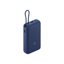 Xiaomi Bateria Externa/Power Bank 20000 mAh con - Carga Rapida 33W - Cable de Carga Integrado - Puertos 1x USB-A , 1x USB-C - Color Azul Oscuro