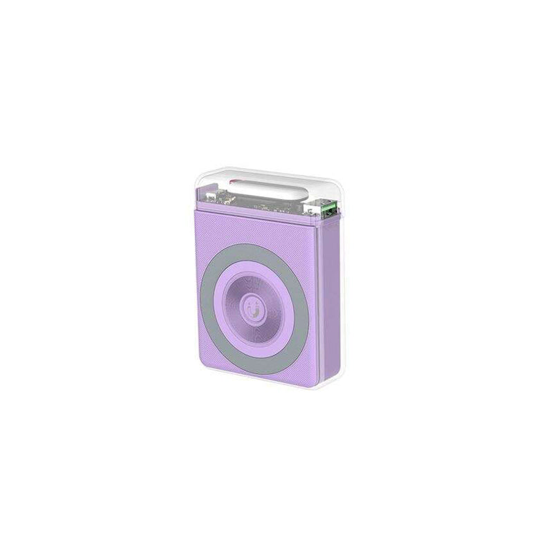 XO Powerbank 10000Mah - Salidas Tipo C 20W, USB 22.5W, Carga Inalambrica 15W - Entradas Tipo C 18W - Facil de Transportar - Carga Rapida - Resistente - Estabilidad y Proteccion - Color Morado