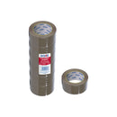 Dohe Pack de 6 Rollos de Precinto de Polipropileno - Medidas 48mm x 66m - Color Marron