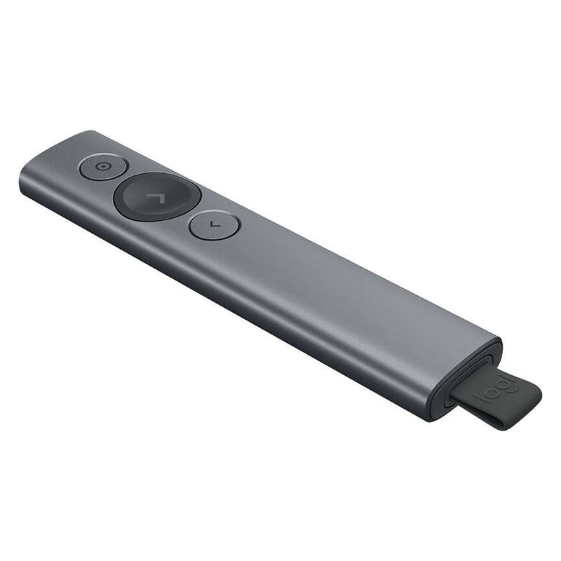 Logitech Spotlight Presentador Inalambrico - Radio de Accion 30m - Vibracion - Color Acero