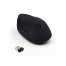 Ewent Raton Inalambrico 2.4hz - Raton Vertical Ergonomico - DPI Seleccionable 800-1200-2400dpi -Bateria Recargable de Litio 400mAh - Color Negro