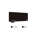 Subblim Pack Harmony Alfombrilla de Escritorio 800x300x2mm, Bordes Reforzados, Base Antideslizante + Raton Inalambrico 1200dpi, 3 Botones - Color Negro