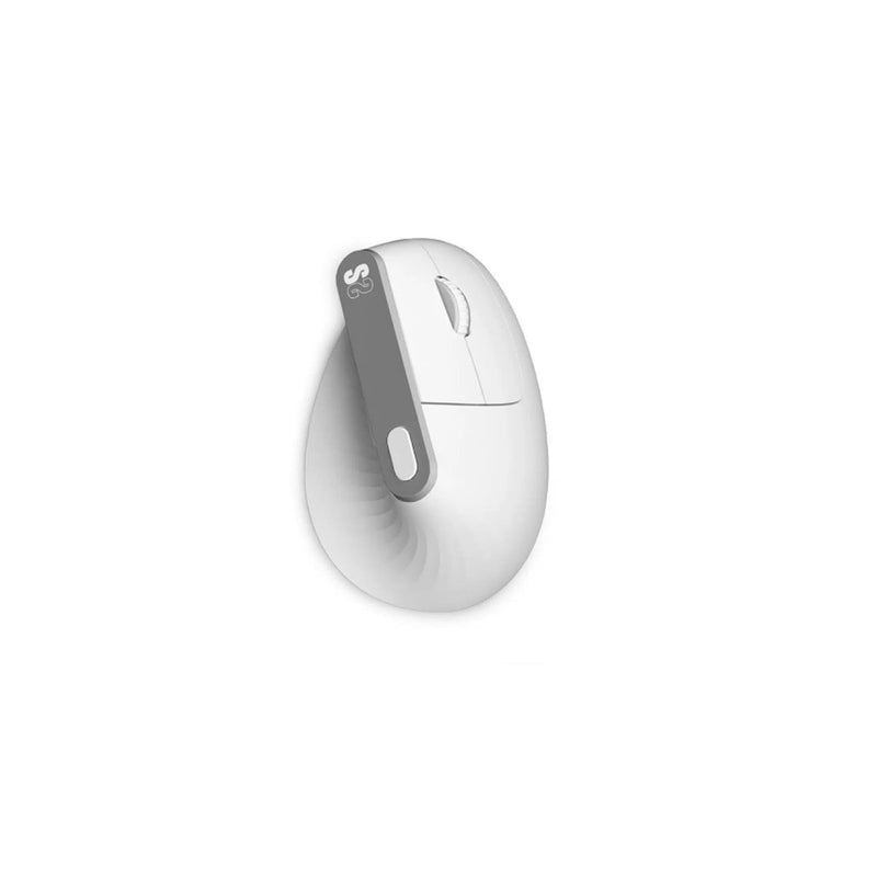 Subblim Nature Vertical Ergo Dual Raton Vertical Bluetooth, USB 2.4Ghz 4000dpi - 5 Botones - Uso Diestro - Color Blanco