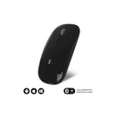 Subblim Raton Dual Flat - Conectividad Dual - Tecnologia Silent Click - Bateria de Larga Duracion - Diseño Elegante - Color Negro