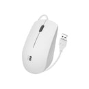 Subblim Ratón óptico Business - Todoterreno - Silent Click - Ergonómico - Libertad con cable - Sencillez y minimalismo - Color Blanco