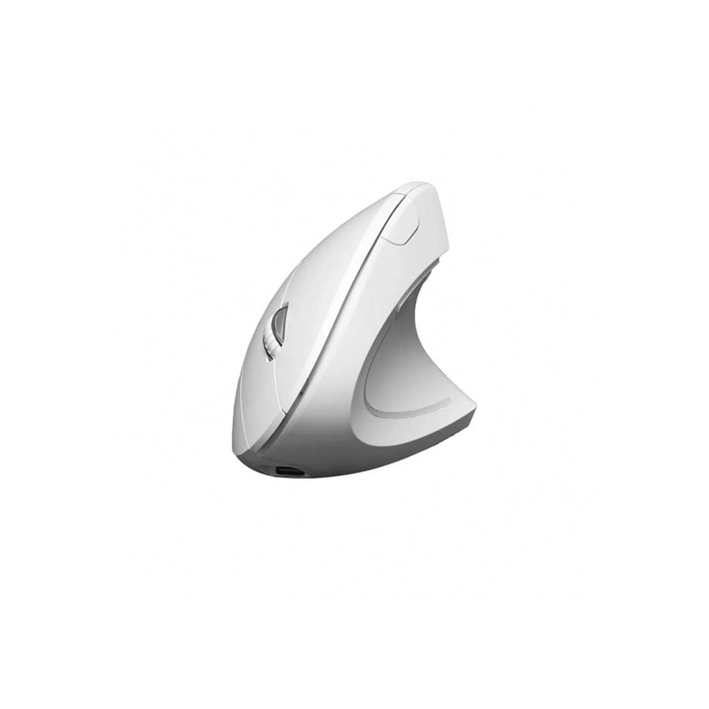 Subblim Glide Vertical Ergo Dual Raton Vertical Bluetooth, USB 2.4Ghz 4000dpi - 5 Botones - Uso Diestro - Color Blanco
