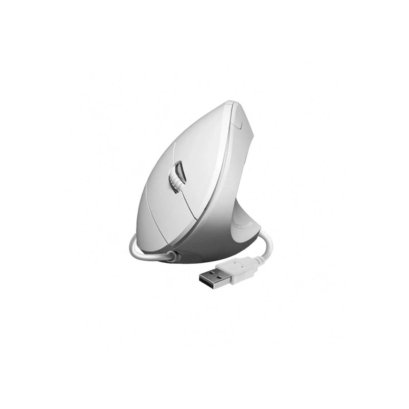 Subblim Glide Vertical Ergo Raton Vertical USB 1600dpi - 5 Botones - Uso Diestro - Color Blanco