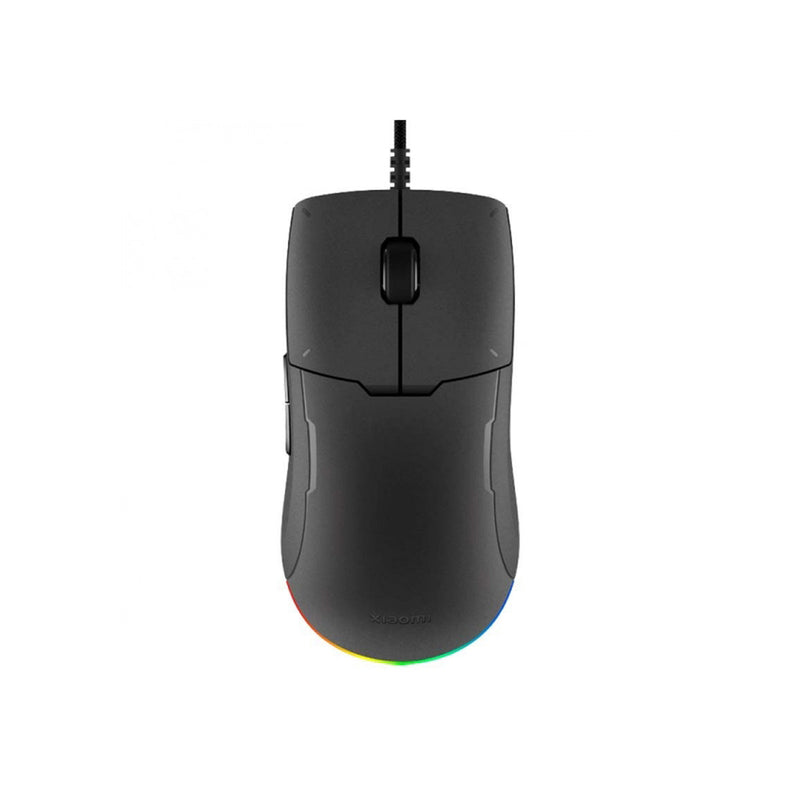 Xiaomi Gaming Mouse Lite Raton Gaming USB 6200dpi - Botones TTC Golden - Iluminacion RGB - Cable Trenzado 2m - Uso Diestro - Color Negro