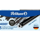Pelikan 4001 GTP/5 Pack de 5 Cartuchos Largos - Tinta de Alta Calidad - Compatible con Plumas Estilograficas - Color Negro