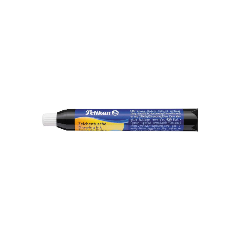 Pelikan Pipeta de Tinta China 9ml - Ideal para Dibujo y Caligrafia - Resistente al Agua - Secado Rapido - Color Negro