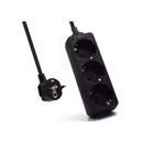 Ewent Regleta de Energia 3 Enchufes - 16A Enchufe Schuko - Color Negro