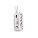 Salicru Regleta SPS SAFE Master Protectores Electricos Activos de Ultima Generacion - 5 Tomas Schuko - Color Blanco