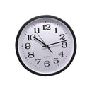 Bismark Reloj Oficina Grande - Lente de Cristal - Manecillas de Aluminio - Esfera de PVC - Color Negro