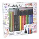 Alpino Color Experience Kit Creativo de 10 Fineliners - 5 Rotuladores Glitter Markers - 3 Rotuladores Especiales para Caligrafia - 2 Marcadores Pastel - Colores Surtidos