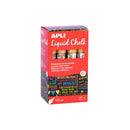 Apli Pack de 12 Rotuladores de Tiza Liquida - Punta Redonda - Ideal para Pizarras, Plastico, Vinilos, Metal, Etc - Facil de Borrar - Secado Rapido - Color Oro