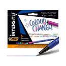 Bic Intensity Colour Change Pack de 6 Rotuladores - TecnologIa de Cambio de Color - Punta Fina de 0.4mm - Colores Surtidos