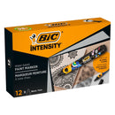 Bic Intensity Marcador de Pintura - Punta Media - Tinta con Base de Agua - 98% de Materiales Reciclados - Color Negro