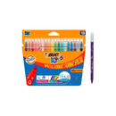 Bic Kids Couleur Pack de 18 Rotuladores - Punta Mediana - Lavable - Colores Surtidos
