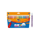 Bic Kids Couleur Pack de 24 Rotuladores - Punta Mediana - Lavable - Colores Surtidos