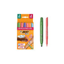 Bic Kids Tatuajes Temporales Pack de 3 Sellos + 3 Rotuladores + 10 Plantillas - Tinta Dermatologicamente Testada y Sin Perfume - Colores Surtidos