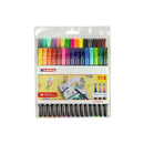 Edding 1200 Pack de 30 Rotuladores - Punta Redonda - Tinta con Base de Agua - Colores Clasicos, Neon y Pastel Surtidos