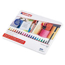Edding 1200 Caja Metalica con 20 Rotuladores - Punta Redonda - Trazo 1mm - Tinta con Base de Agua - Colores Surtidos
