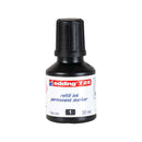 Edding T25 Bote de Recarga para Rotulador Permanente - Capacidad 30ml - Color Negro