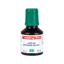 Edding T25 Bote de Recarga para Rotulador Permanente - Capacidad 30ml - Color Verde