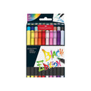 Faber-Castell Black Edition Pack de 20 Rotuladores Punta Pincel - Tinta a Base de Colorantes Alimentarios - Colores Surtidos