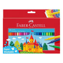 Faber-Castell Castle Pack de 50 Rotuladores - Tinta con Base de Agua Lavable - Colores Surtidos
