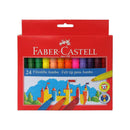 Faber-Castell Jumbo Pack de 24 Rotuladores Punta Gruesa - Tinta con Base de Agua Lavable - Colores Surtidos