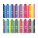 Milan Pack de 50 Rotuladores - Punta Conica 5mm - Tinta al Agua - Lavable - Colores Surtidos