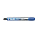 Pilot Rotulador Permanente 100 - Punta Fina de Bala 4,5mm - Trazo 1mm - Color Azul