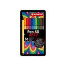 Stabilo Pen 68 Arty Caja Metalica de 10 Rotuladores - Punta de Fibra - Trazo de 1mm aprox. - Tinta a Base de Agua - Capuchon Ventilado - Colores Surtidos