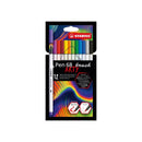 Stabilo Pen 68 Brush Arty Pack de 12 Rotuladores - Punta de Pincel - Tinta a Base de Agua - Colores Surtidos