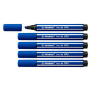 Stabilo Pen 68 MAX Rotulador - Punta de Fibra Biselada - Trazo entre 1-5mm aprox. - Tinta a Base de Agua - Color Azul Marino