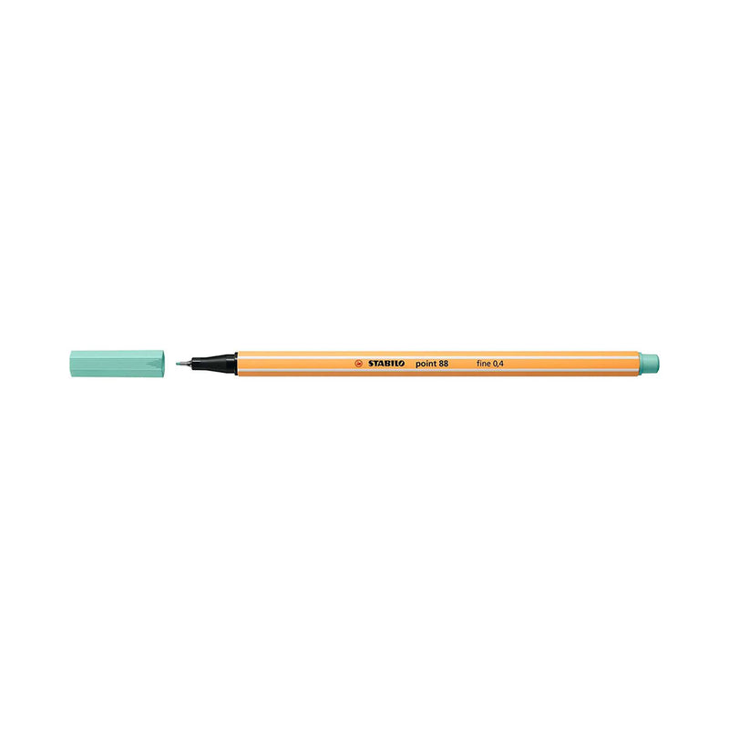Stabilo Point 88 Rotulador de Punta Fina de Fibra - Trazo de 0.4 mm - Tinta con Base de Agua - Color Eucalipto
