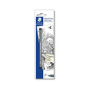 Staedtler Pigment Liner 308 Blister con Rotulador Calibrado - Trazo 0.2mm - Punta Engarzada en Metal - Color Negro