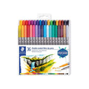 Staedtler 3200 Pack de 36 Rotuladores de Doble Punta - Resistente a la Presion - Colores Surtidos