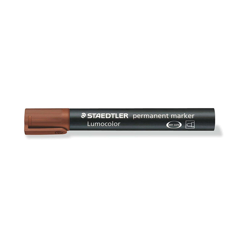 Staedtler Lumocolor 352 Rotulador Permanente - Punta Redonda - Trazo 2mm Aprox - Capuchon con Clip - Secado Rapido - Color Marron
