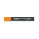 Staedtler Lumocolor 352 Rotulador Permanente - Punta Redonda - Trazo 2mm Aprox - Capuchon con Clip - Secado Rapido - Color Naranja