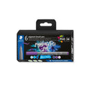 Staedtler 371 Pack de 6 Rotuladores Punta de Pincel Suave - Colores Vivos y Brillantes - No Amarillea con el Paso del Tiempo - Nueva Tinta Multi Ink - Pigmentos de Primera Calidad - Colores Azules/Violetas Surtidos