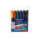 Staedtler Noris Watercolour 341 Pack de 6 Rotuladores de Gran Tamaño - Trazo 3mm Aprox - Lavable Facilmente - Tinta Base de Agua - Colores Surtidos