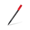 Staedtler Lumocolor Permanent 313 Rotulador Permanente de Punta Fina - Trazo 0.4mm Aprox - Secado Rapido - Color Rojo