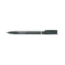 Staedtler Lumocolor Permanent 319 Rotulador Permanente de Punta Fina - Trazo 0.6mm - Para Aplicaciones Especiales - Secado Rapido - Color Negro