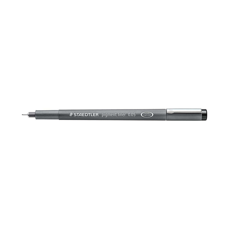 Staedtler Pigment Liner 308 Rotulador Calibrado - Trazo 0.05mm - Secado Rapido - Color Negro