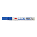 Uni-ball PX-20 Marcador de Pintura - Punta Acrilica de Bala 2.2-2.8mm - Permanente en Todas las Superficies - Resistente a Luz y Agua - Soporta Hasta 250ºC - Color Azul