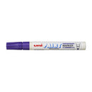 Uni-ball PX-20 Marcador de Pintura - Punta Acrilica de Bala 2.2-2.8mm - Permanente en Todas las Superficies - Resistente a Luz y Agua - Cuerpo de Aluminio - Color Violeta
