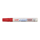 Uni-ball PX-20 Paint Marker - Marcador de Pintura - Punta Acrilica de Bala 2.2-2.8mm - Permanente en Todas las Superficies - Resistente a Luz y Agua - Color Rojo